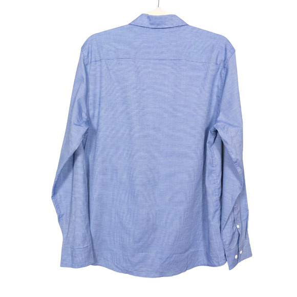 ARTEFACT Stockholm Stretch Poplin Shirt in Blue Stripe Men's Regular Fit Small - Picture 3 of 7